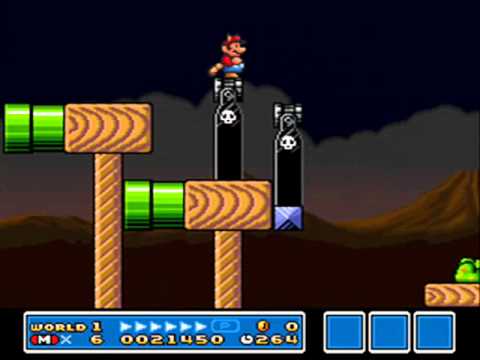 SMB3 for Super Mario All-Stars Custom Level #162 - Sinister Skies