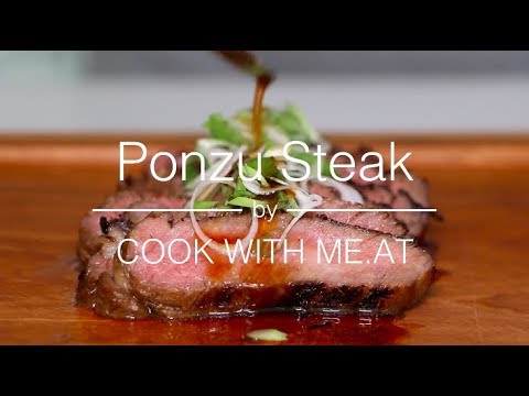 Ponzu Steak - Grilled Japanese Style Rib Eye - COOK WITH ME.AT