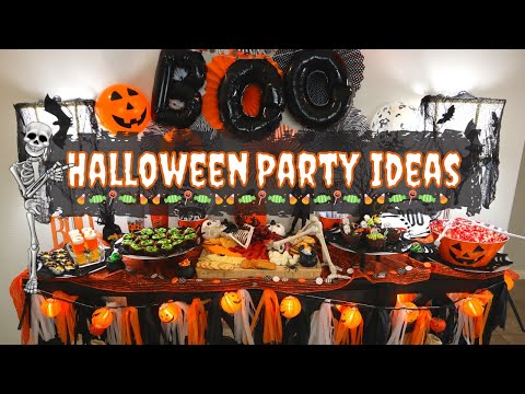 Halloween Party Ideas 👻🎃 | Party Decoration & Set Up Ideas for Halloween Party & Halloween Treats