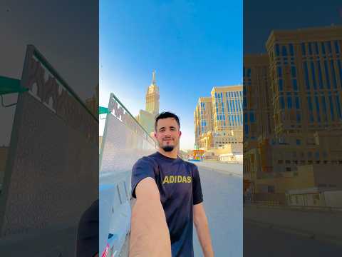 Most Beautiful View of Mecca Tower 🕋 | @abbasi_mune #shorts #shortsforallah #islamicshorts