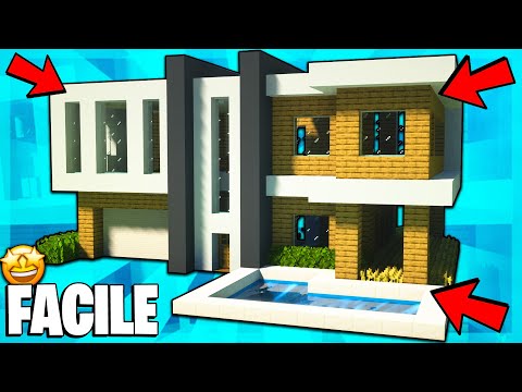 HOW TO BUILD AN AMAZING MODERN HOUSE IN MINECRAFT! [EASY] - Minecraft Builds TUTORIAL