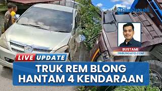Momen Mencekam Truk Rem Blong di Bener Meriah Aceh, Enam Kendaraan Ringsek seusai Tabrakan