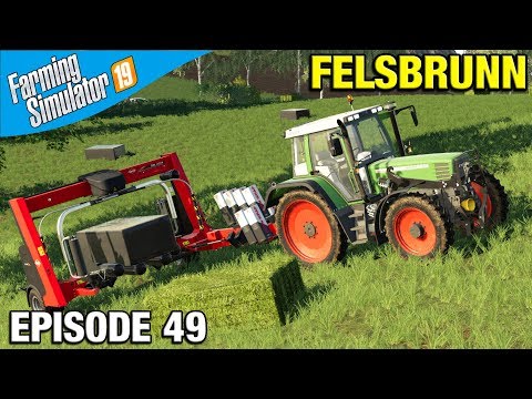 Farming Simulator 19 Timelapse - Felsbrunn FS19 Episode 49 SILAGE BALE WRAPPING