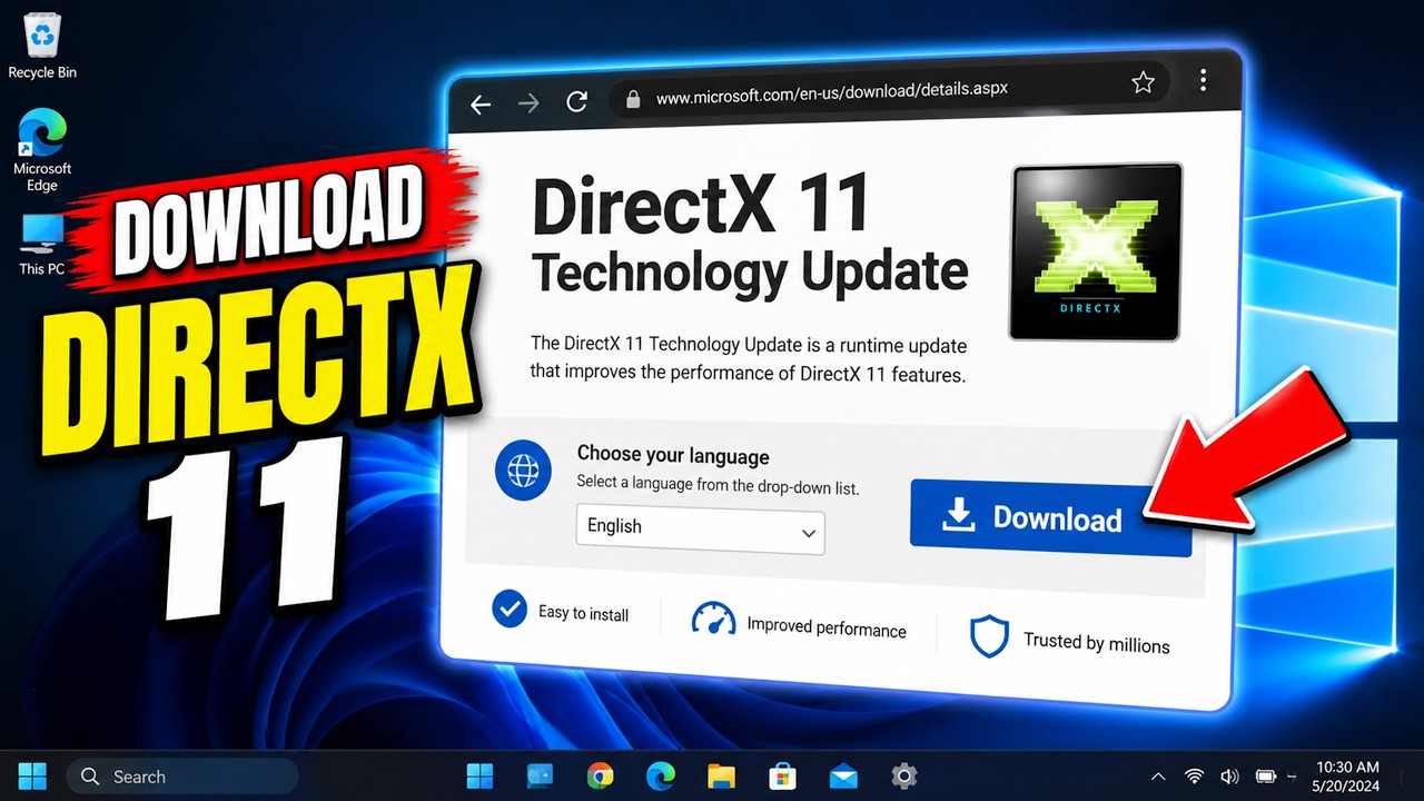 How To Download & Install DirectX 11 in Windows