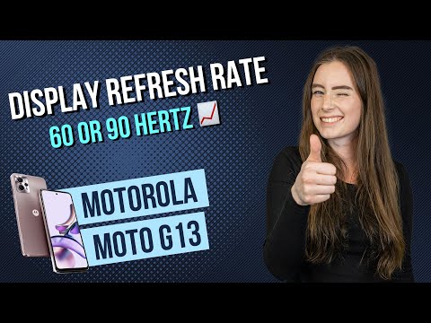 Motorola moto g13  - Display Refresh Rate • 📱• 📈 • ㎐ • Tutorial