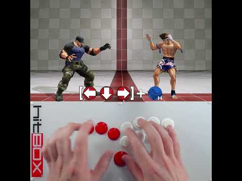 Tap or Slide for Half-Circles in KOF XV #HitBox #HowToHitBox #KOF #KOFXV #Leverless