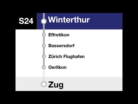 ZVV Ansagen - S24 Winterthur-Zürich HB-Zug (Teilstrecke W-Zue)