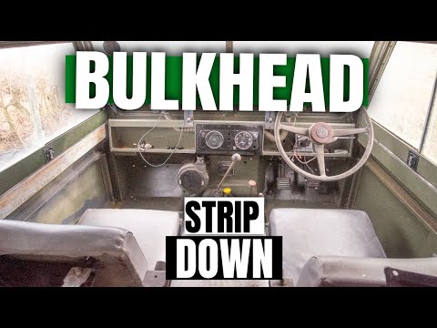 Land Rover Restoration [stripping the bulkhead]