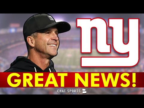 Giants Get GREAT NEWS on John Harbaugh!