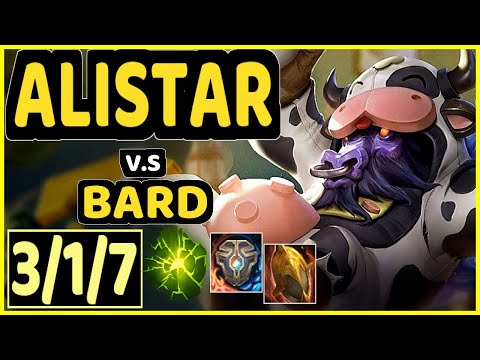 LOOP (ALISTAR) vs BARD - 3/1/7 KDA BOTTOM SUPPORT CHALLENGER GAMEPLAY - BR