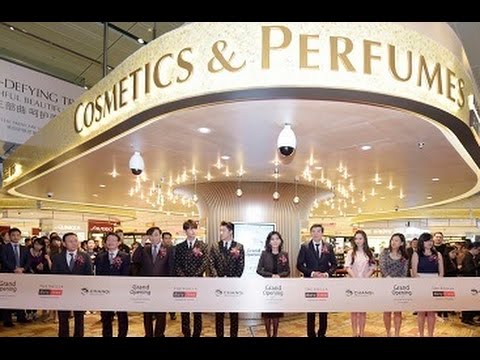 Grande inauguração do Shilla Duty Free 2015 no Aeroporto de Changi