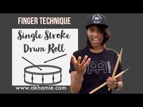 Drum Stick Technique | How to do a Single Stroke Drum Roll | Fast Finger Technique | Meinl Drum Pad
