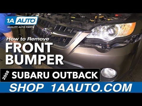 How to Replace Front Bumper 04-09 Subaru Outback