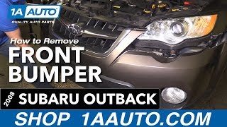 How to Replace Front Bumper 04-09 Subaru Outback