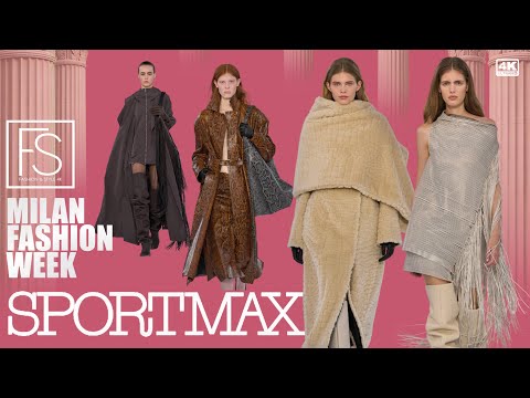 SPORTMAX Fall Winter 2025/26 Milan Fashion Week 4K Full Runway Show | Luiza Perote, Bibi Breslin