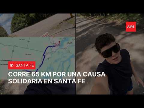 🔥 CORRE 65 KM por una CAUSA SOLIDARIA 💙 LA HISTORIA que EMOCIONA a SANTA FE 🚨