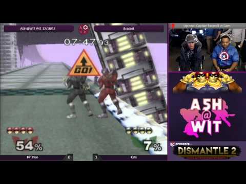 Mr. Poo (Fox, Falcon) vs Kels (Marth, Falcon) - ASH@WIT #41 Melee Bracket