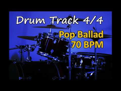 DRUM TRACK Pop Ballad 70-bpm [002]
