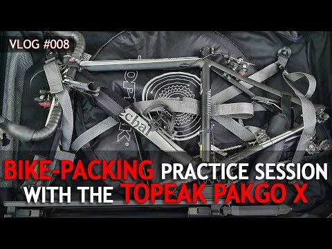 Practice session packing up the bike with the Topeak Pakgo X