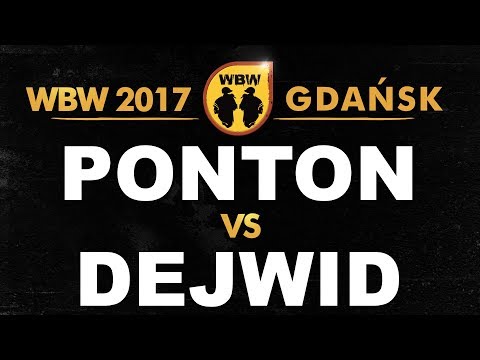 Ponton 🆚 Dejwid 🎤 WBW 2017 Gdańsk (freestyle rap battle)
