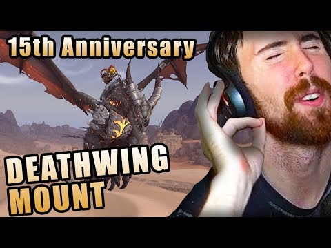Asmongold celebrates 15th anniversary of World Of Warcraft and gets his DEATHWING MOUNT! (Retail)