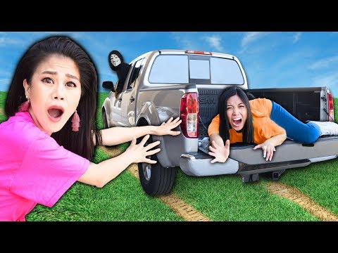 REGINA is MISSING in HACKER TRUCK! Extreme Overnight 24 Hour Hide and Seek YouTuber Challenge