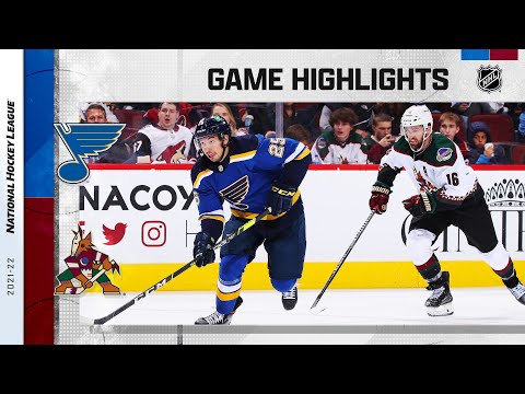 Blues @ Coyotes 10/18/21 | NHL Highlights