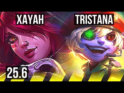 XAYAH & Poppy vs TRISTANA & Fiddlesticks (ADC) | Legendary | EUW Master | 25.6