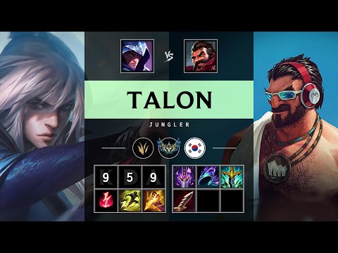 Talon Jungle vs Graves - KR Challenger Patch 25.06