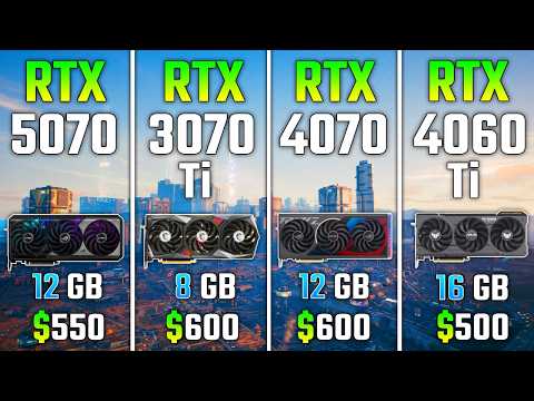 RTX 5070 vs RTX 3070 Ti vs RTX 4070 vs RTX 4060 Ti | Test in 7 Games