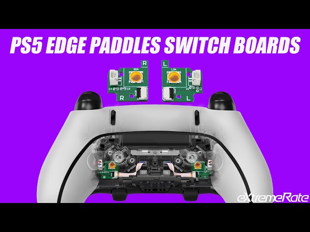 Vídeo relacionado con eXtremeRate Placa de Interruptor Reemplazo Kit de Palancas Traseras para ps5 Edge Control, Back Paddles Switch Board de Reparación, Piezas Mejoradas con botones LB RB Rediseñados- Sin Botones Traseros