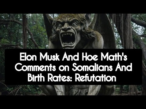 Elon Musk And Hoe Math's Comments on Somalians And Birth Rates: Refutation 