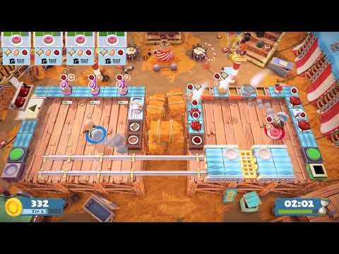 Overcooked 2 - Carnival Chaos 2-1 :: 2 Players - Score: 1908