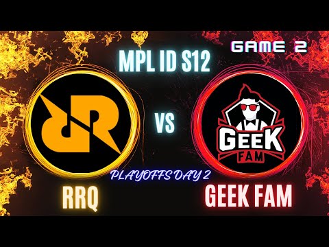 RRQ vs GEEK FAM Playoffs Day 2 Game 2 English | MPL ID S12 #rrq  #mlbb #geekfam #mplids12 #rrqhoshi