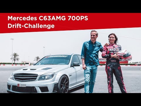 GRIP Making-of | Drift-Challenge Mercedes C63AMG mit SLS Motor 700PS in Abu Dhabi