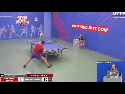 Гимадеев Руслан 3-1 Юнусов Эльшад  Турнир Восток 4  WIN CUP 11.09.2021. Прямой эфир Зал 2.