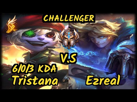 Apollo (TRISTANA) vs EZREAL - 6/0/3 KDA BOTTOM ADC CHALLENGER GAMEPLAY - NA