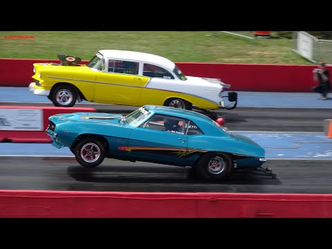 Thumbnail for Drag Racing Old School Muscle Cars at US41 Dragstrip Indiana by Car, Muscle car