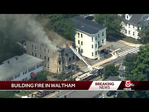 Crews smoky battle fire in Waltham triple-decker
