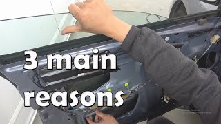 DIY: How to repair car glass window that goes off track