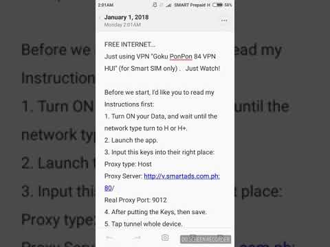 FREE INTERNET using Goku PonPon 84 VPN HUI