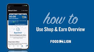 How To Use Shop & Earn Overview