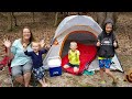 CHEAPEST Walmart Gear Camping Challenge Fossil Hunting Adventure