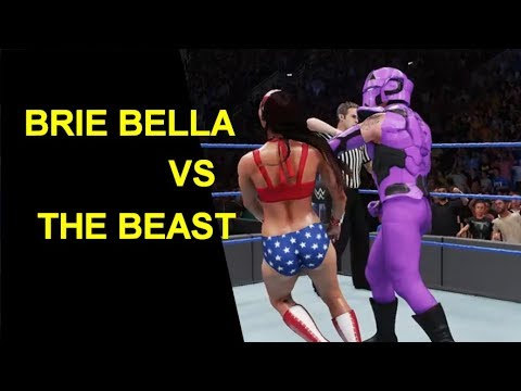 WWE 2K18 Brie Bella vs The Beast - Mixed Match