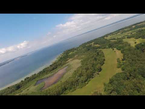 Flying the Parrot Disco near Rechlin and looking at the Müritz