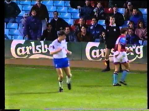 Aston Villa 2-2 Ipswich T. League Cup 1992-93