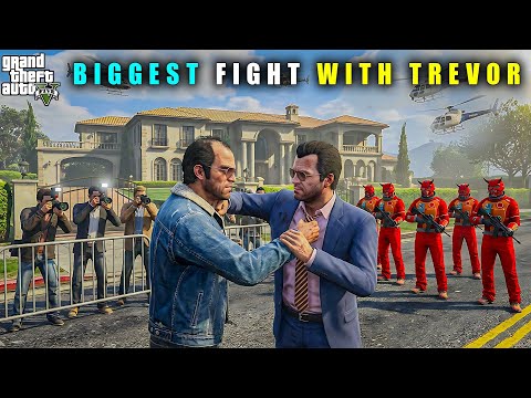 GTA 5 : MICHAEL'S BIGGEST FIGHT WITH TREVOR || BB GAMING