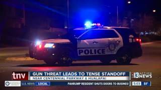 Gun threat leads to tense standoff