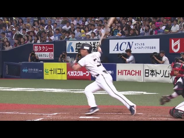 【3回裏】3イニング連続得点!! バファローズ・吉田正のタイムリー3ベース!! 2019/8/17 B-M