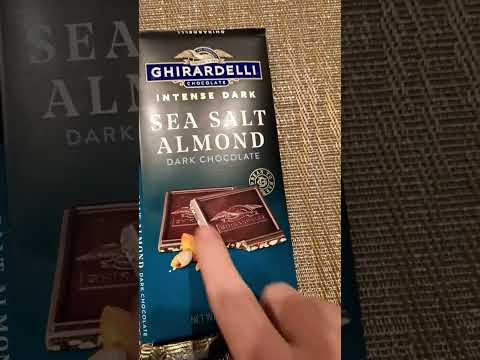 Ghirardelli intense dark Sea-Salt Almond dark chocolate